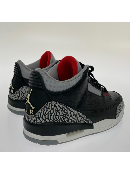 NIKE スニーカー Air Jordan 3 Retro Black Cement CDP