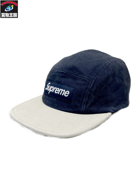 Supreme 25SS Ventile Camp Cap Navy ベンタイルキャップ ネイビー×アイボリー