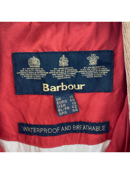 Barbour/INTERNATIONAL/3ワラント/RED/42