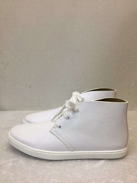 HERMES/レザーハイカットスニーカー/41/ホワイト[値下]