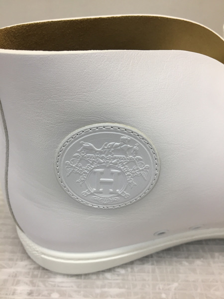 HERMES/レザーハイカットスニーカー/41/ホワイト[値下]