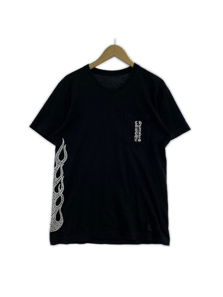 CHROME HEARTS 半袖Tシャツ・カットソー CHプラス フレイム SSカットソー 黒