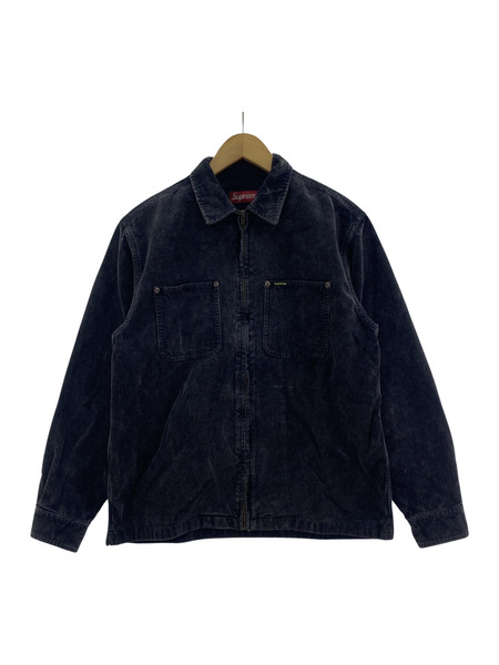 Supreme 24SS Washed Corduroy Zip Up Shirt S コーデュロイジップシャツ