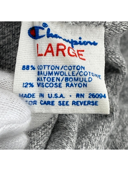 80s champion bears 88/12 3段カプセル グレー L