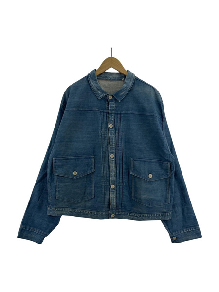 Levi's LVC 1879 PLEATS BLOUSE プリーツブラウス デニムジャケット XL