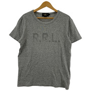RRL/霜降リ/擦レロゴ/Tシャツ/M/グレー