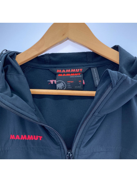 Mammut　ソフテックグラナイトフーデットジャケット ブラック （XS)