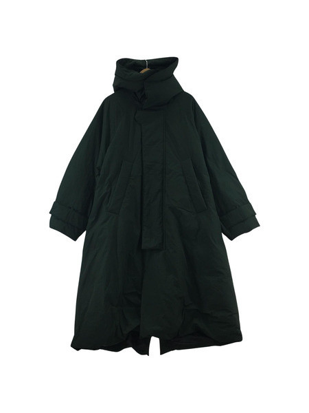 VOAAOV KAWADA DOWN × BRIGHT JET TAFFETA Long Coat (0)