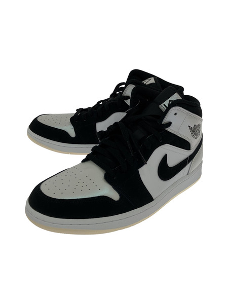 NIKE AIR JORDAN 1 MID SE DIAMOND SHORTS 28.5㎝ 白 黒