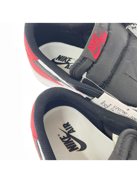 NIKE AIR JORDAN 1 RETRO low OG BLACK TOE (26.5) CZ0790-106
