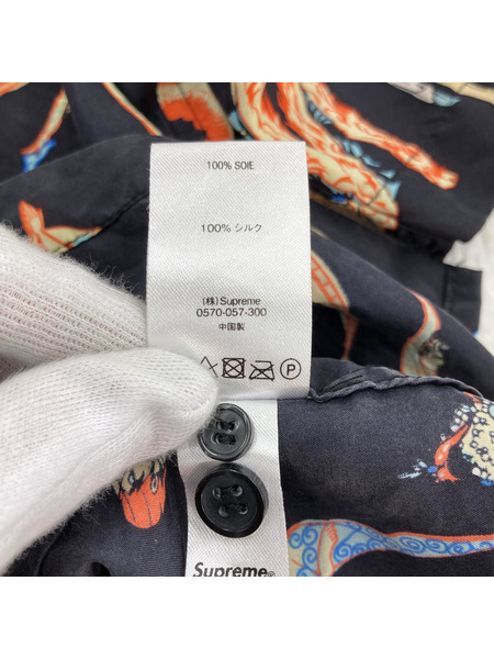 Supreme/ALPHABET SILK SHIRT