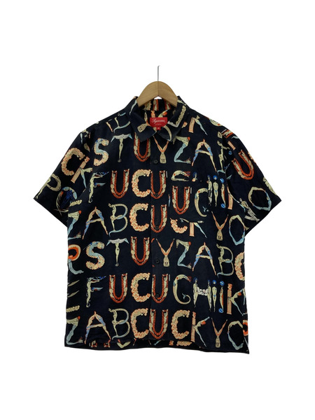 Supreme/ALPHABET SILK SHIRT