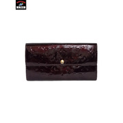 長財布LOUIS VUITTON ヴェルニ/ポルトフォイユ サラ/M91521