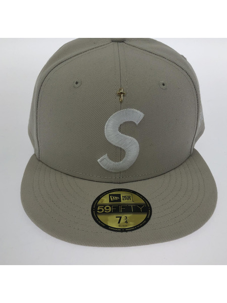 Supreme 24SS Gold Cross S Logo New Era Cap アイボリー 7 3/4