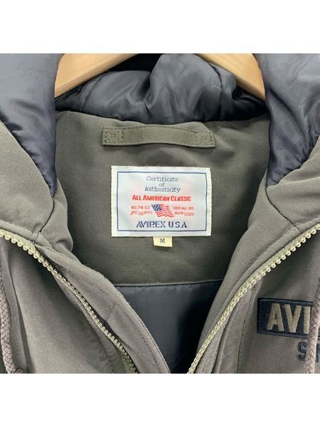 AVIREX ダウンジャケット フライトジャケット/カーキ[値下]