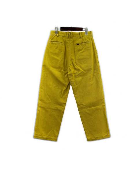 NICENESS SHORTER 製品染パンツ Ｍ イエロー