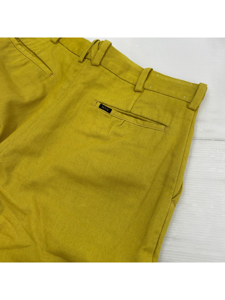 NICENESS SHORTER 製品染パンツ Ｍ イエロー