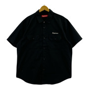 Supreme 25SS Rhinestone Pin Up S/S WORK SHIRT M ブラック