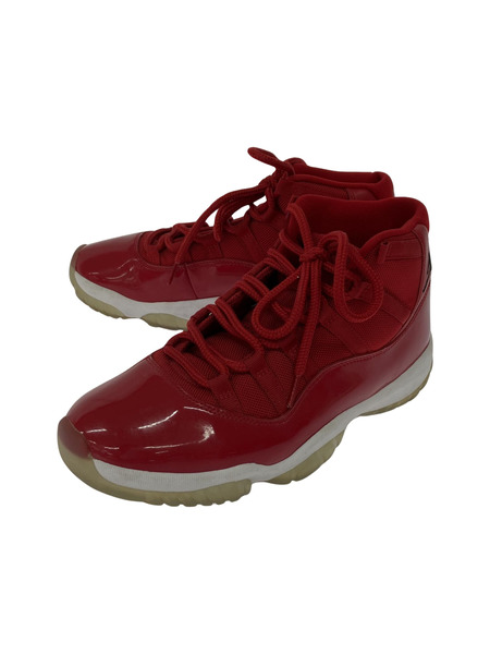 NIKE AIR JORDAN 11 RETRO 赤 (28cm)