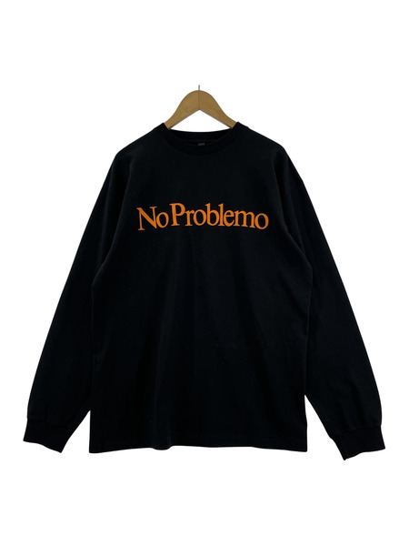 No Problemo L/S Tee (L) 黒