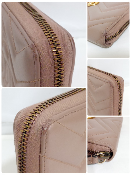 長財布 GUCCI/ダブルG ジップ ラウンドウォレット