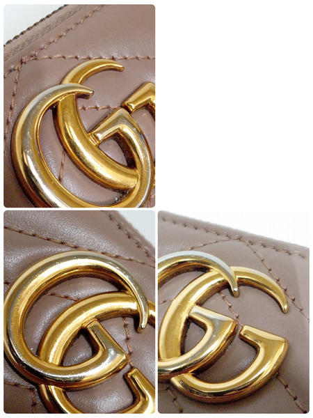 長財布 GUCCI/ダブルG ジップ ラウンドウォレット