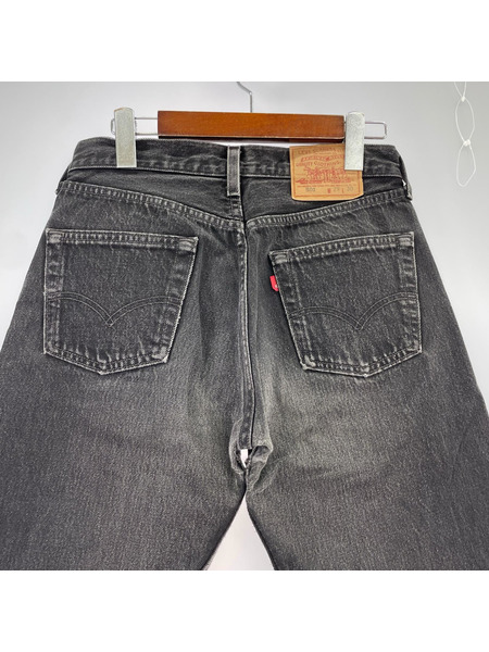 Levi's デニム・ジーンズ 501 96年製 USA製 ブラックデニムパンツ ボタン裏522