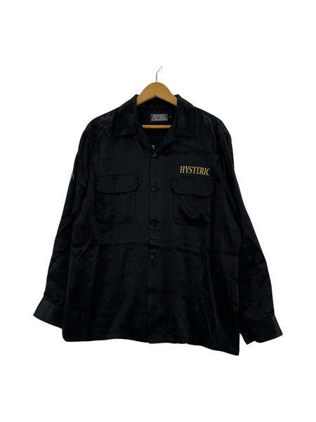 HYSTERIC GLAMOUR 24ss BLACK PANTHER刺繍スーベニアシャツ (M) 黒[値下]