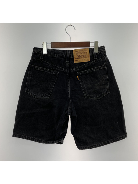 Levi's 550 ブラックデニムハーフパンツ