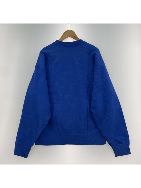 STUSSY NIKE アシッドウォッシュ スウェット S ブルー