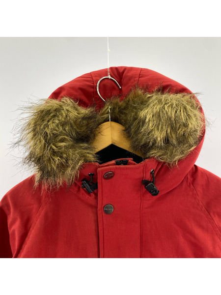 Carhartt WIP TRAPPER PARKA エルボーパッチ ファー 中綿ジャケット S 赤