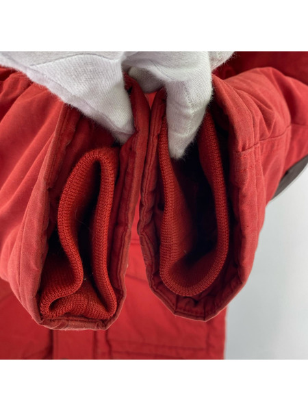 Carhartt WIP TRAPPER PARKA エルボーパッチ ファー 中綿ジャケット S 赤