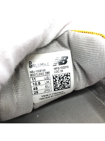NEW BALANCE スニーカー 996 スエード ローカットシューズ イエロー 29.0cm