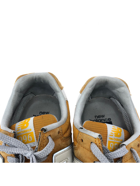 NEW BALANCE スニーカー 996 スエード ローカットシューズ イエロー 29.0cm