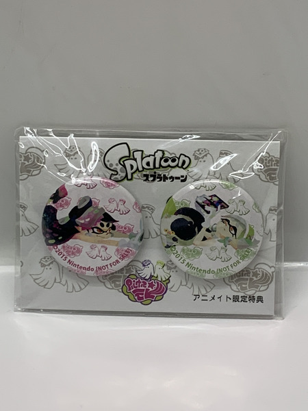 スプラトゥーン シオカラーズ 缶バッジ アニメイト限定特典 未開封 Splatoon アオリ ホタル
