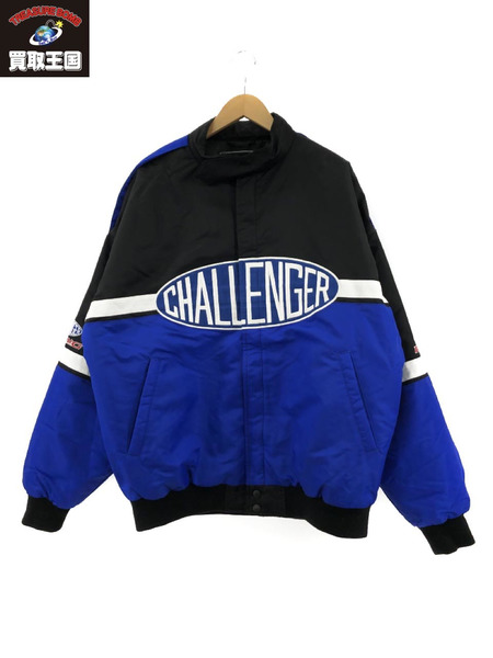 CHALLENGER CMC RACING JACKET ブラック×ブルー(L) CLG-JK 023-005