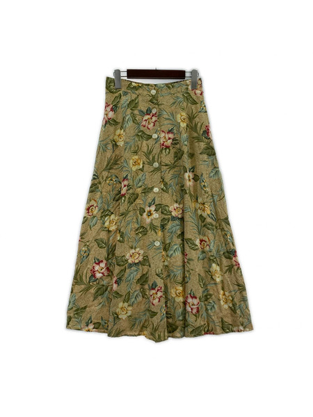OLD・VINTAGE ロングスカート 80s/USA製 花柄ロングスカート[値下]