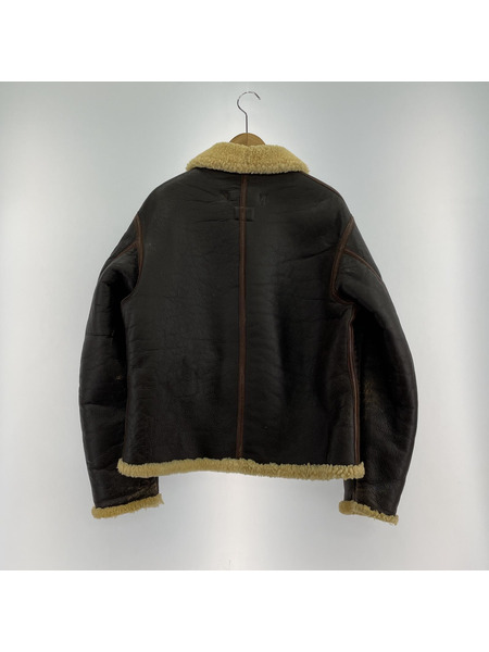 REAL McCOY’S D-1 ムートンフライトジャケット L ブラウン