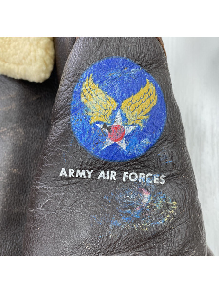 REAL McCOY’S D-1 ムートンフライトジャケット L ブラウン