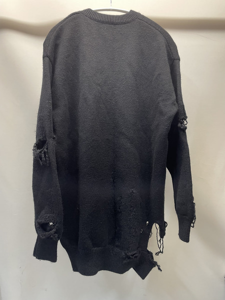 BALENCIAGA 22ss Destroyed oversized knit ダメージ加工