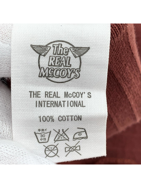 REAL McCOY'S 半袖Tシャツ・カットソー ポケット 臙脂