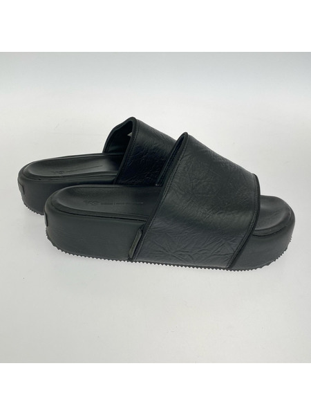Y-3 サンダル SLIDE レザー サンダル 26.5cm 黒 GW8631