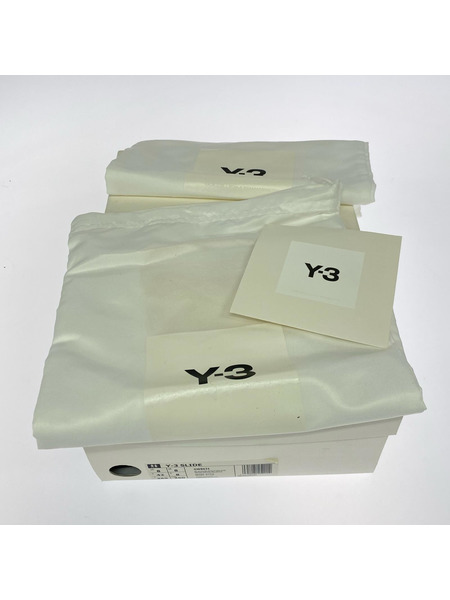Y-3 サンダル SLIDE レザー サンダル 26.5cm 黒 GW8631