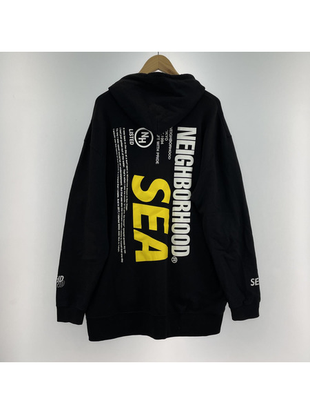 NEIGHBORHOOD×WIND AND SEA 20SS NHWDS/C-HOODED.LS（XL）[値下]