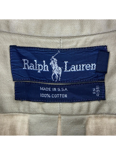 POLO RALPH LAUREN 長袖シャツ L/S shirt USA製 XXL