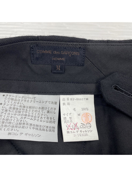 COMME des GARCONS HOMME　パンツ HP-08027M ブラック ウール トラウザーパ