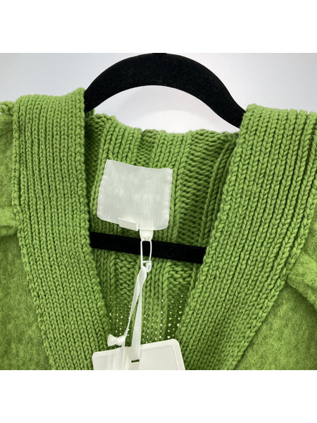 BASE MARK Cardigan Coat Green ニット コート M グリーン