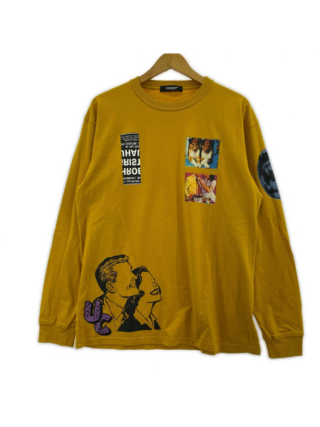UNDERCOVER LSTEE UC COLLAGE L/S Tee 2 マスタード UC2E4891-2