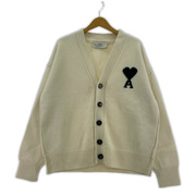 AMI paris Ami De Coeur Cardigan Aハートカーディガン  M ホワイト