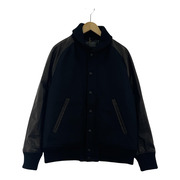 ACANTHUS Studium Jacket 袖レザー スタジャン L ブラック